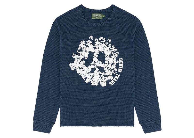 Denim Tears Denim University Thermal L/S Tee Navy