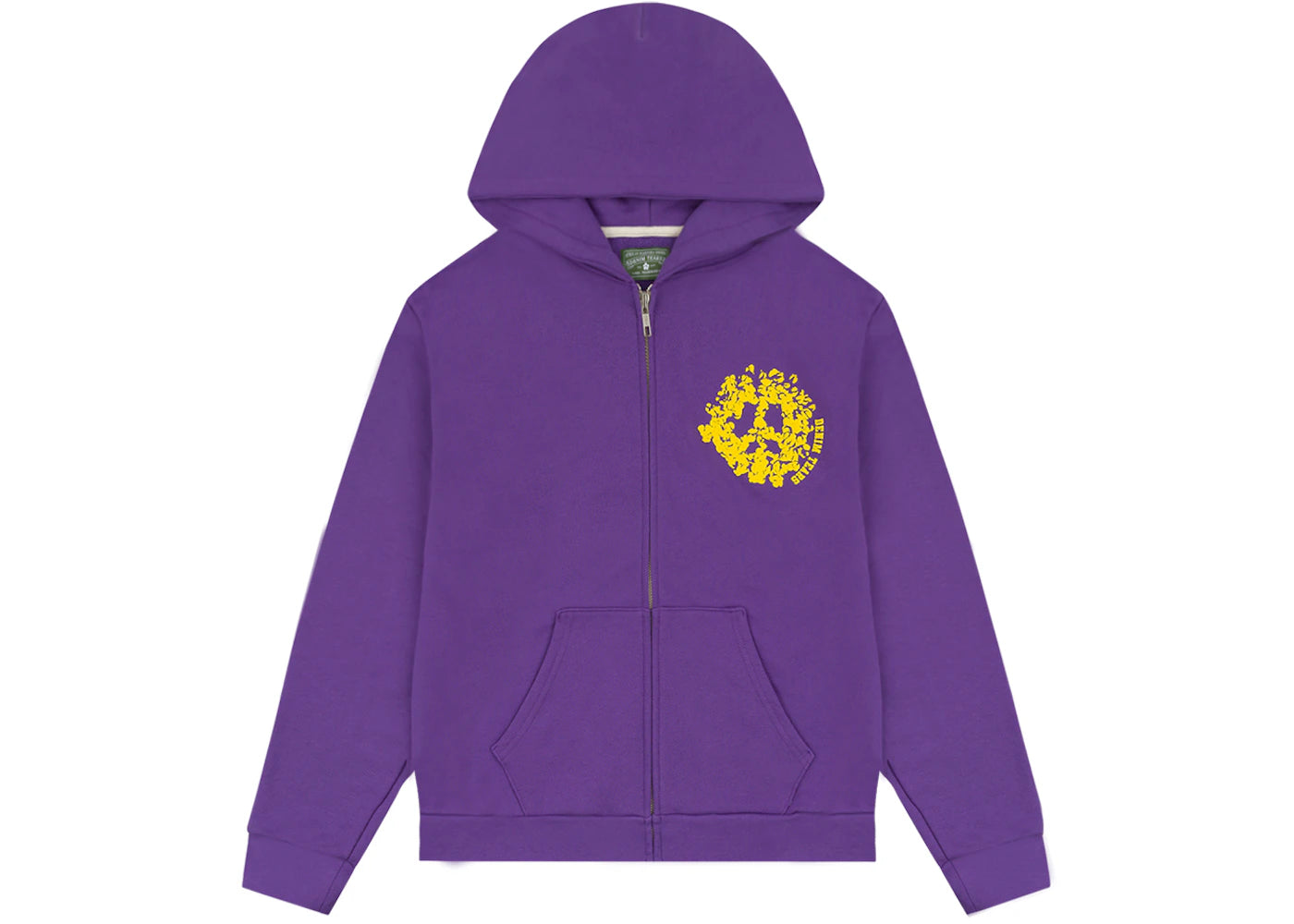 denim tears denim university zip hoodie purple