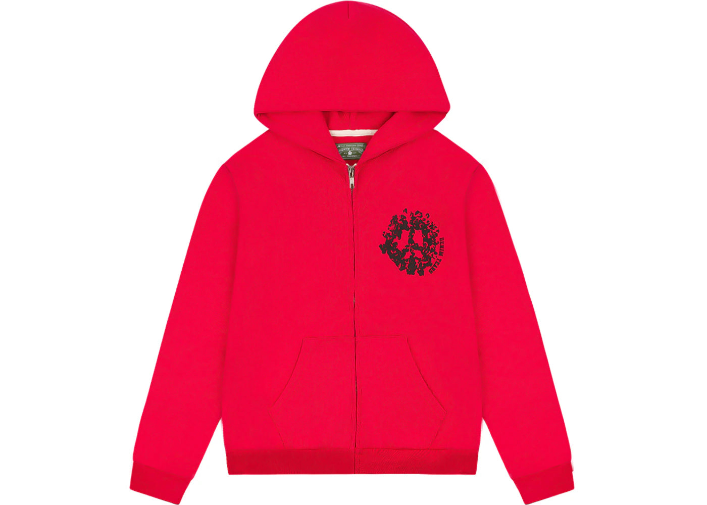 denim tears denim university zip hoodie (ss24) red