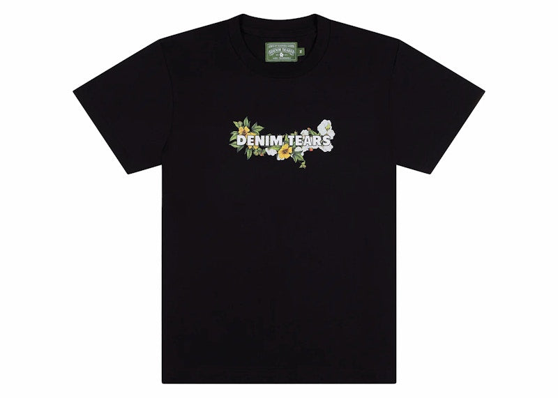 Denim Tears Logo Tee Black – Kicks Machine