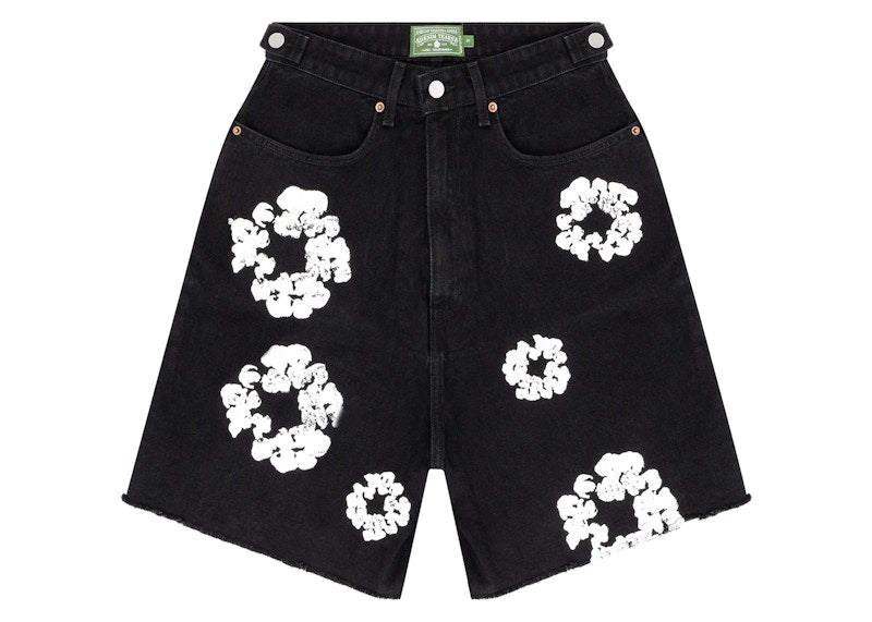 Denim Tears The Cotton Wreath Jean Short Black
