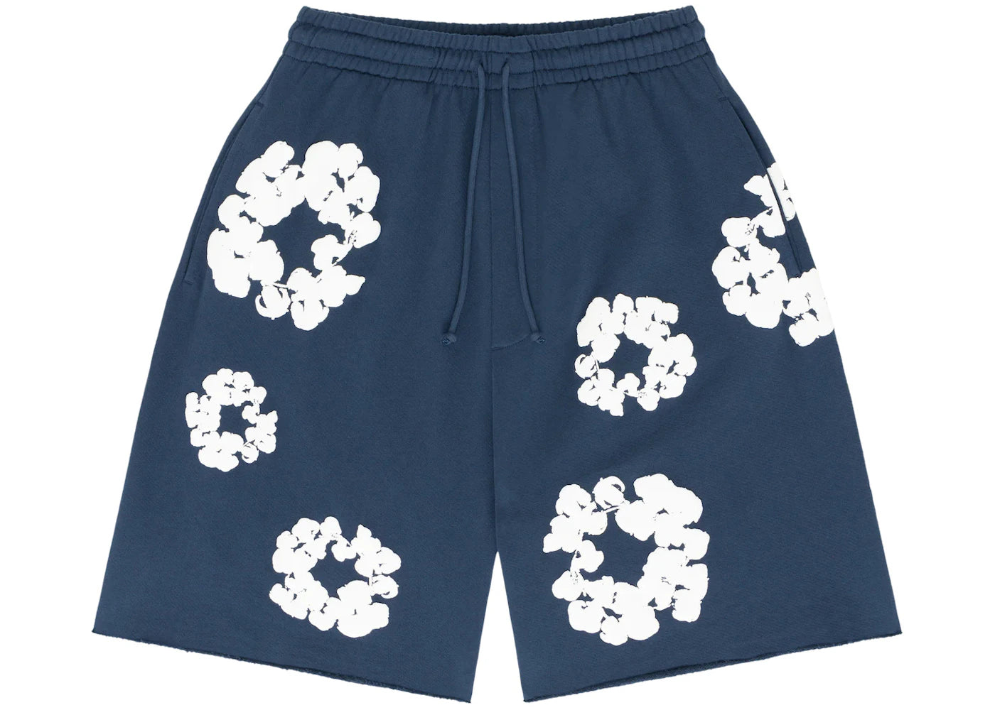 denim tears the cotton wreath shorts navy