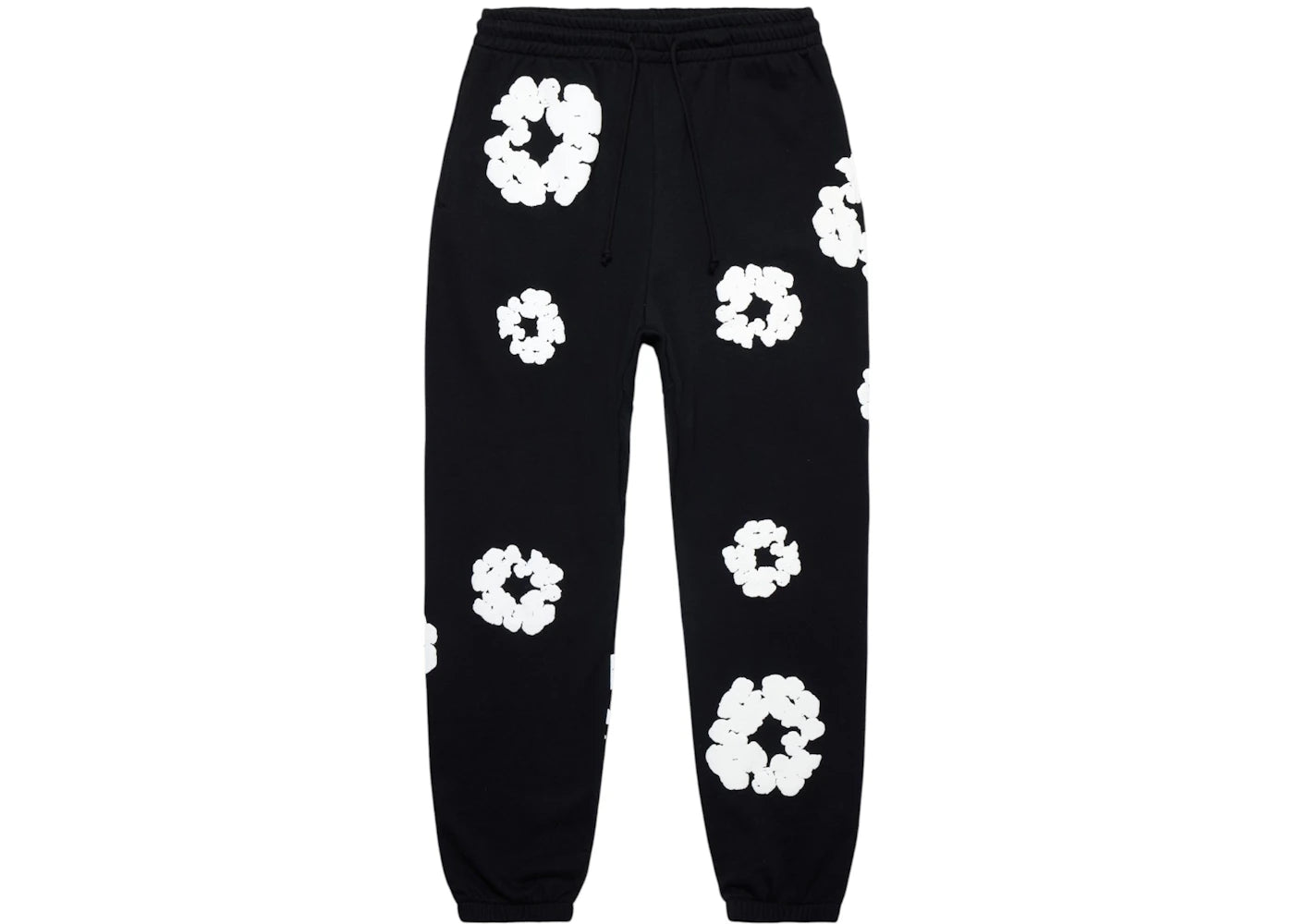 denim tears the cotton wreath sweatpants black