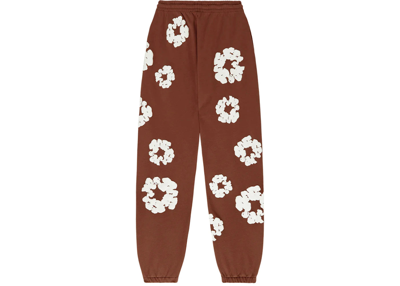 denim tears the cotton wreath sweatpants brown