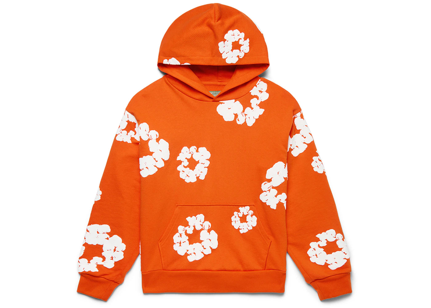 denim tears the cotton wreath sweatshirt orange