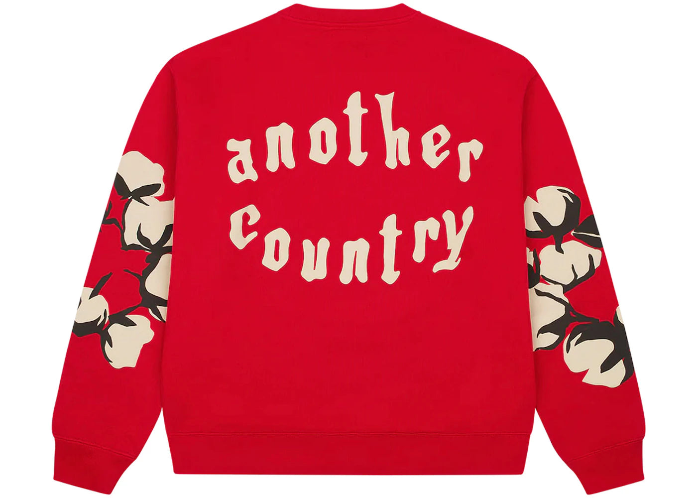 denim tears x cpfm cactus tears crewneck red