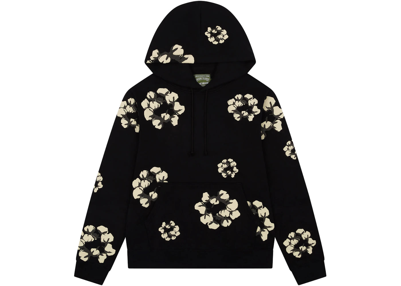 denim tears x cpfm cactus tears wreath hoodie black