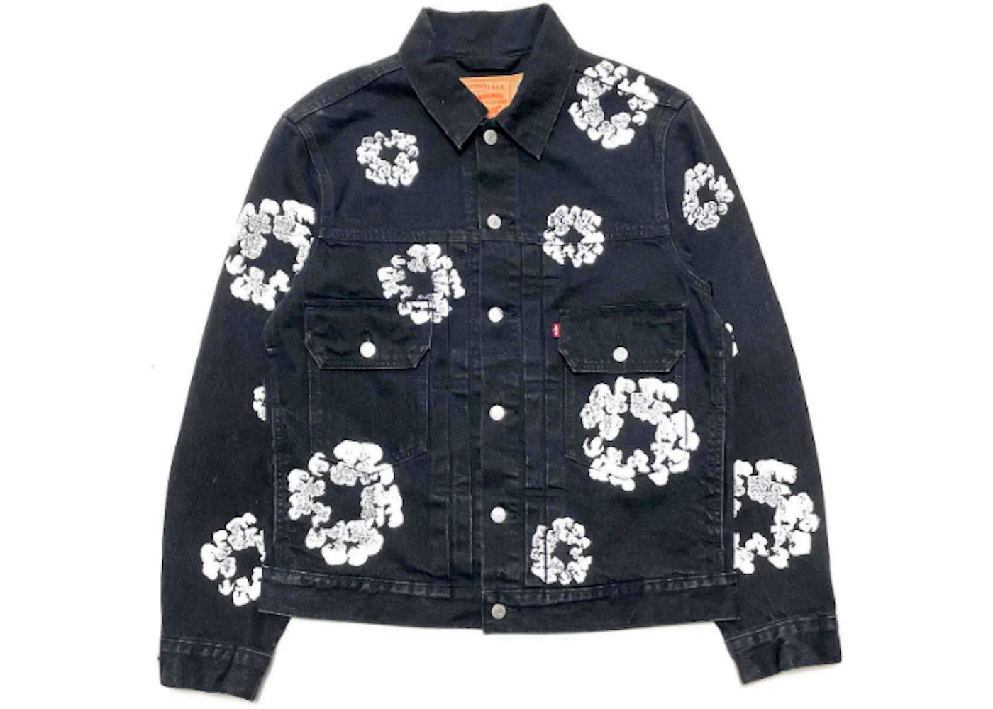 denim tears x levi's jacket black