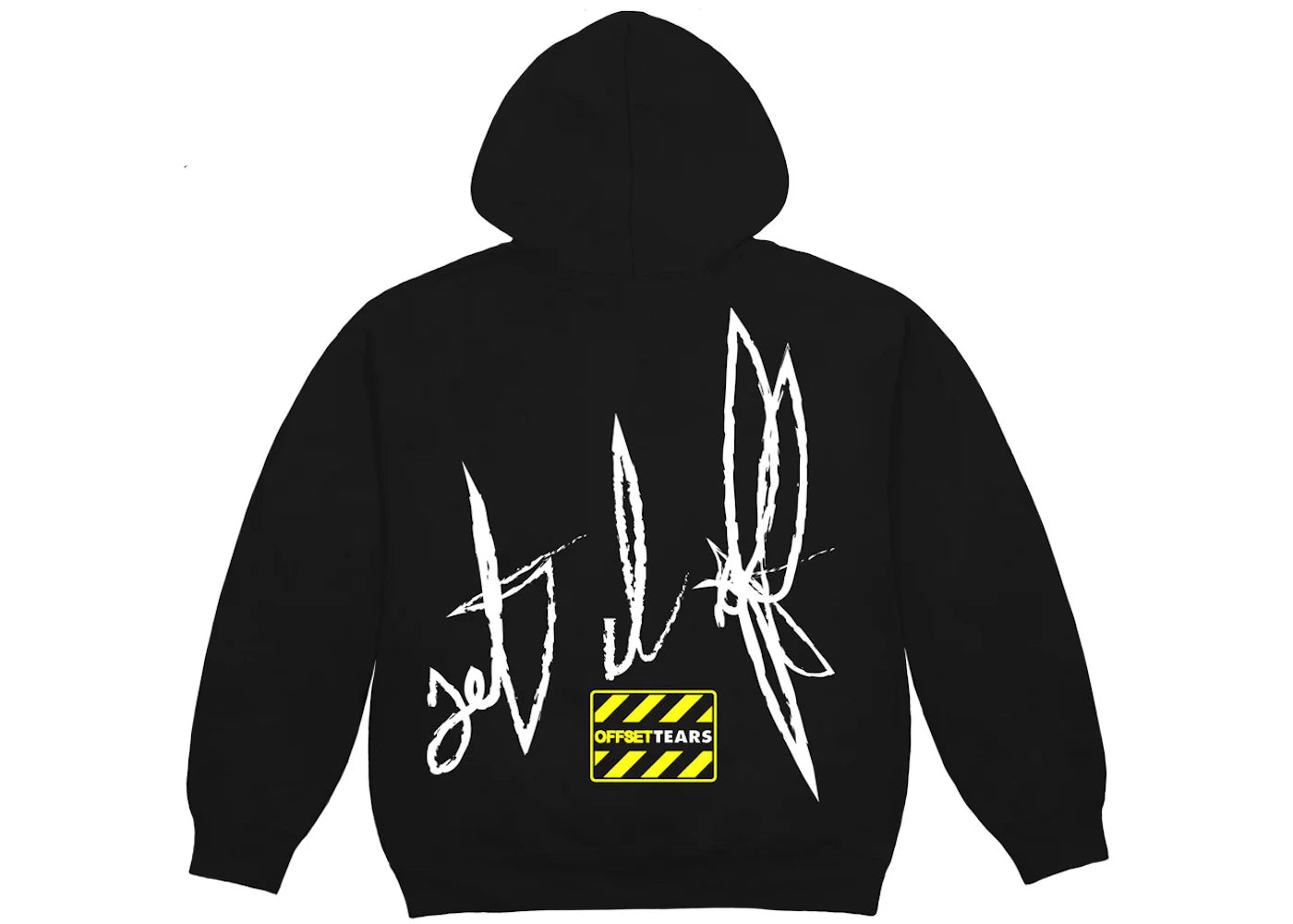 denim tears x offset hoodie black