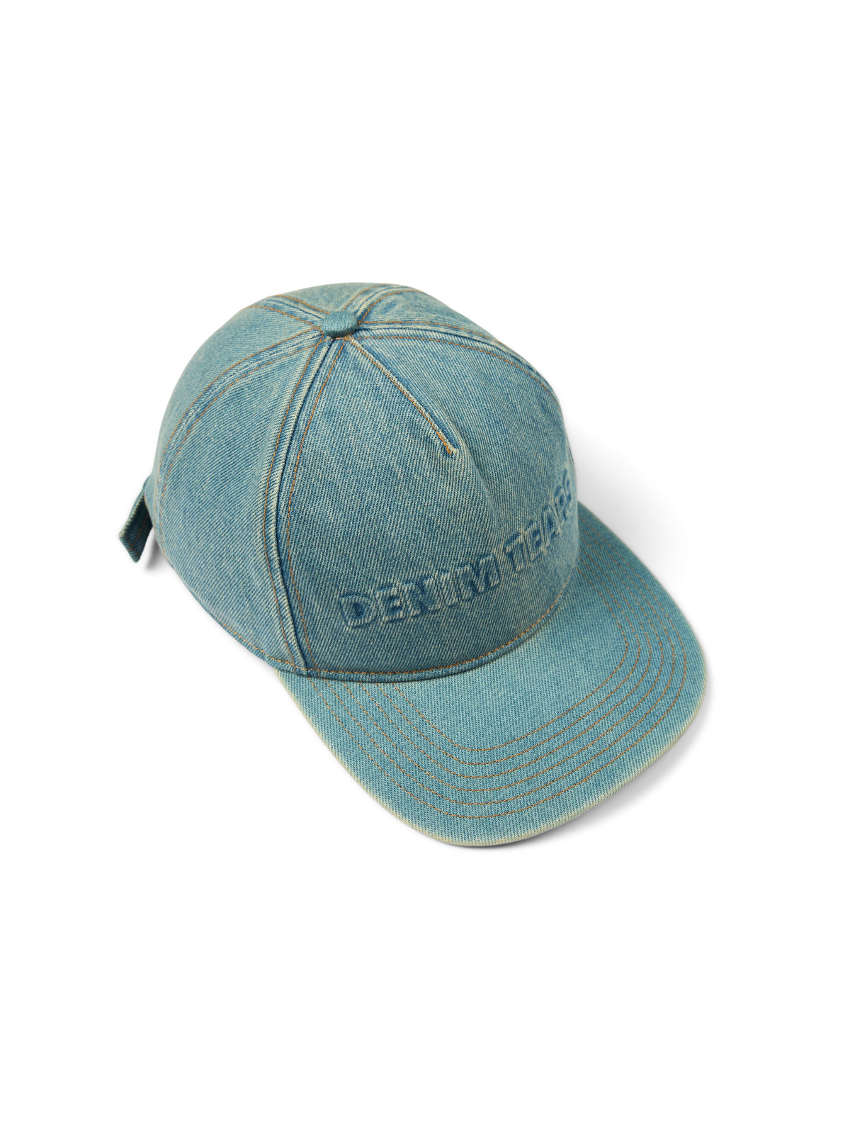 Embossed Denim Cap