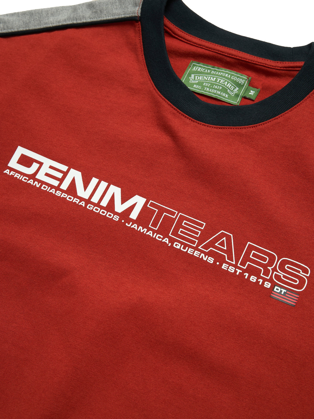 Denim Tears Paneled Tee Red