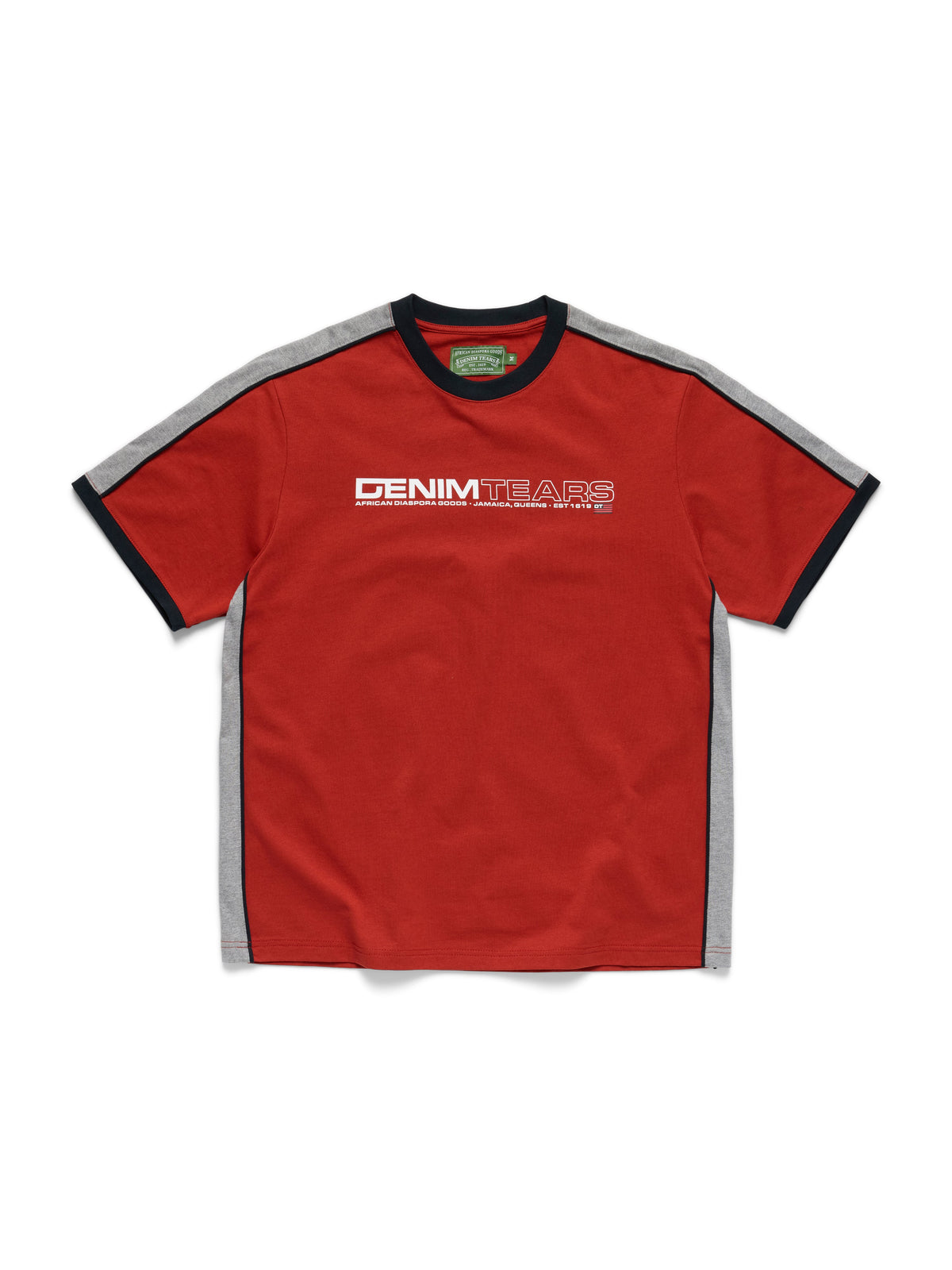Denim Tears Paneled Tee Red