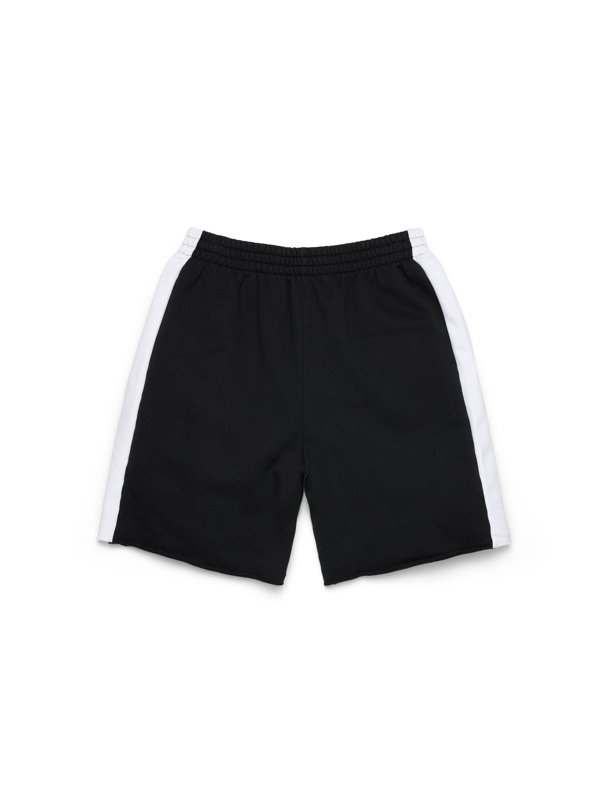 Denim U Paneled Sweatshort Black
