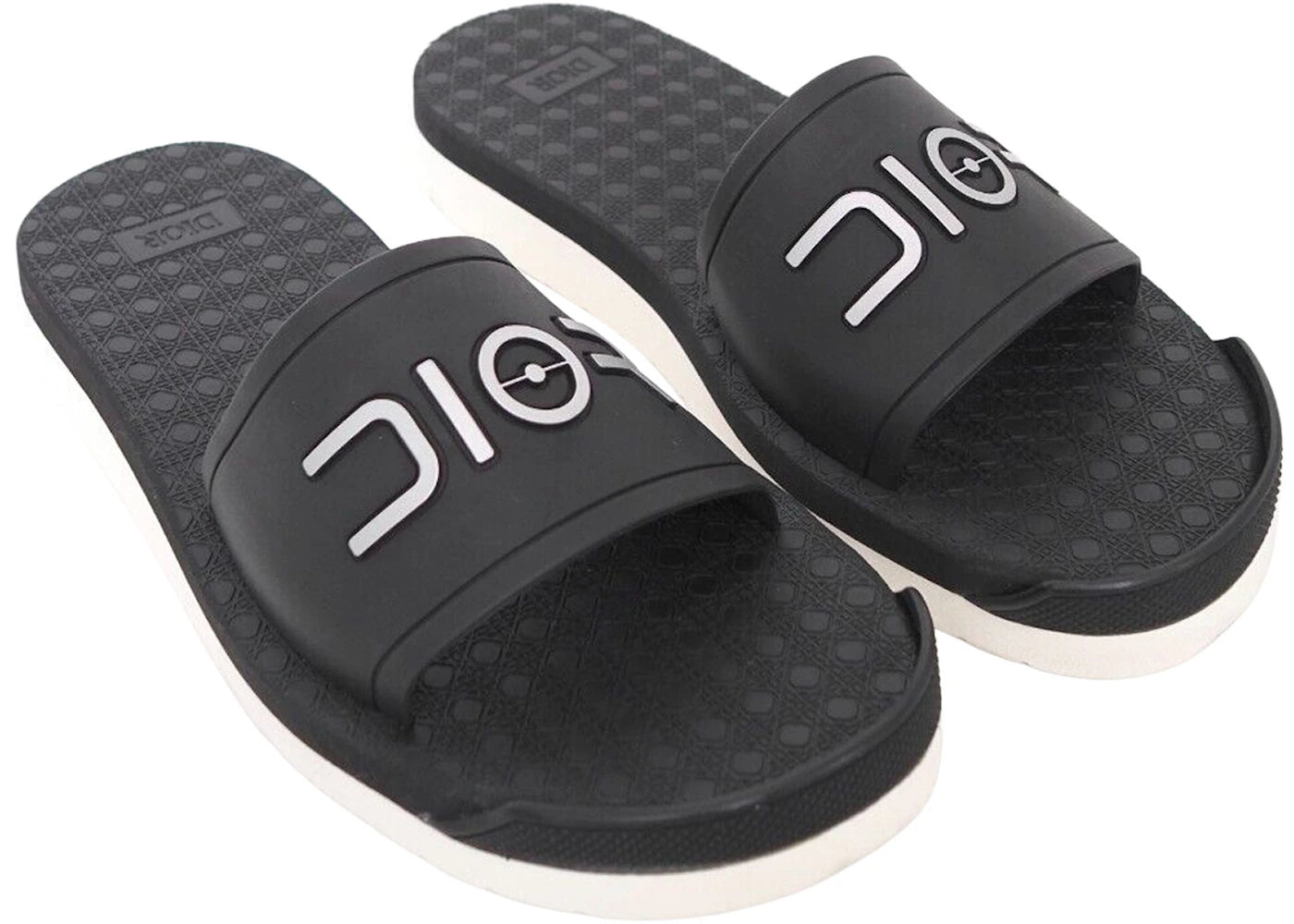 dior alpha dior slides x sorayama black white
