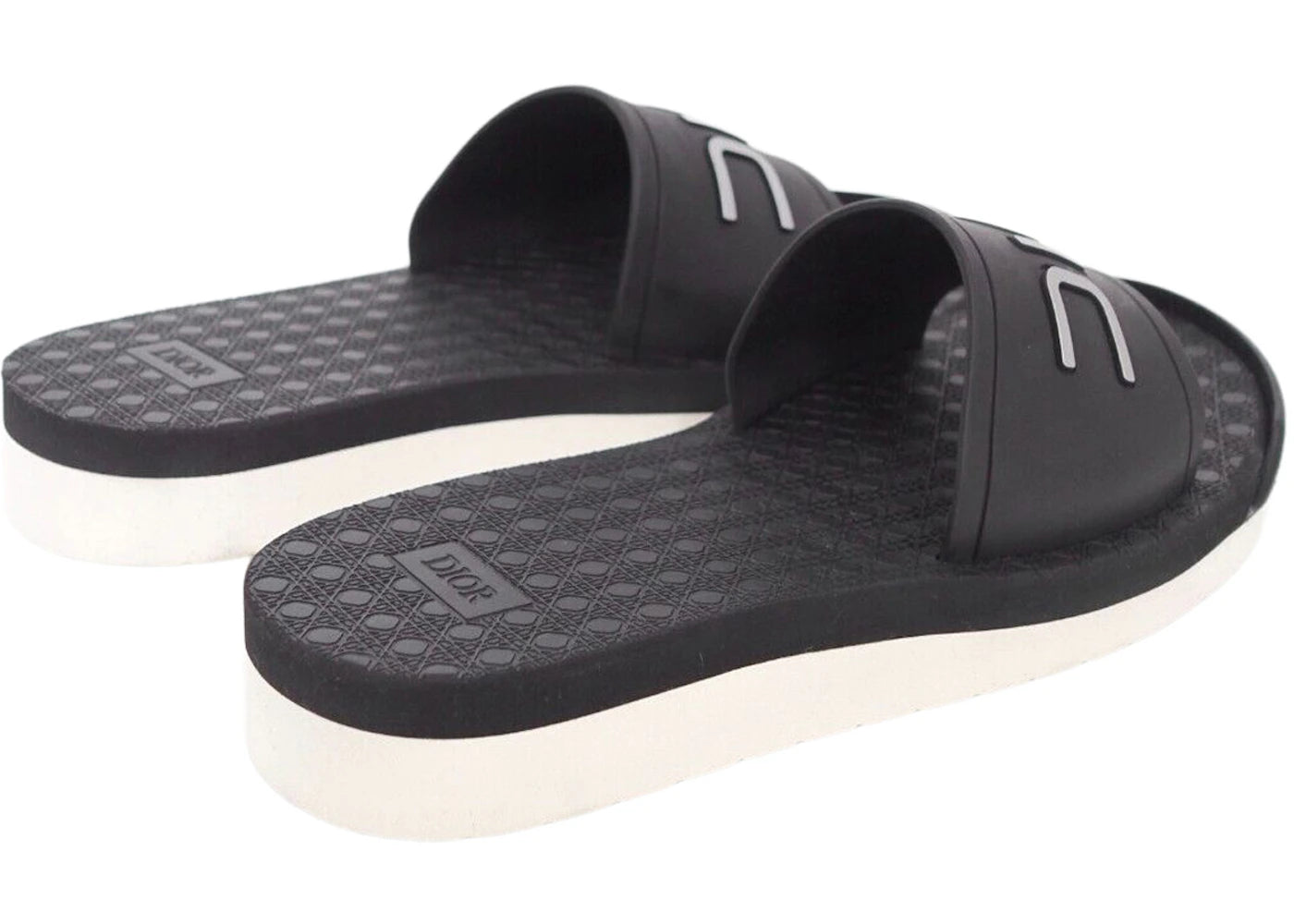 dior alpha dior slides x sorayama black white
