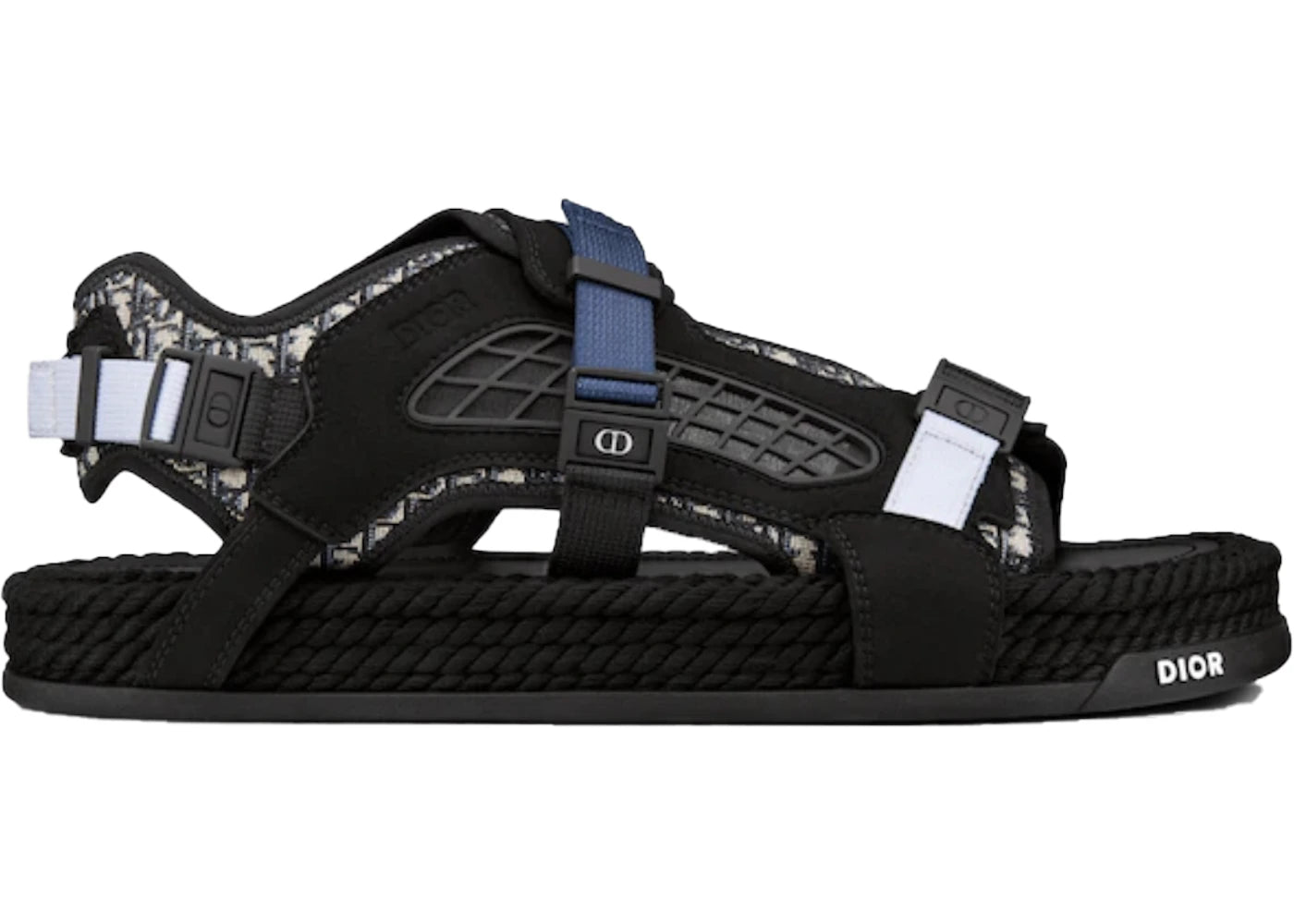 dior atlas sandal black suede