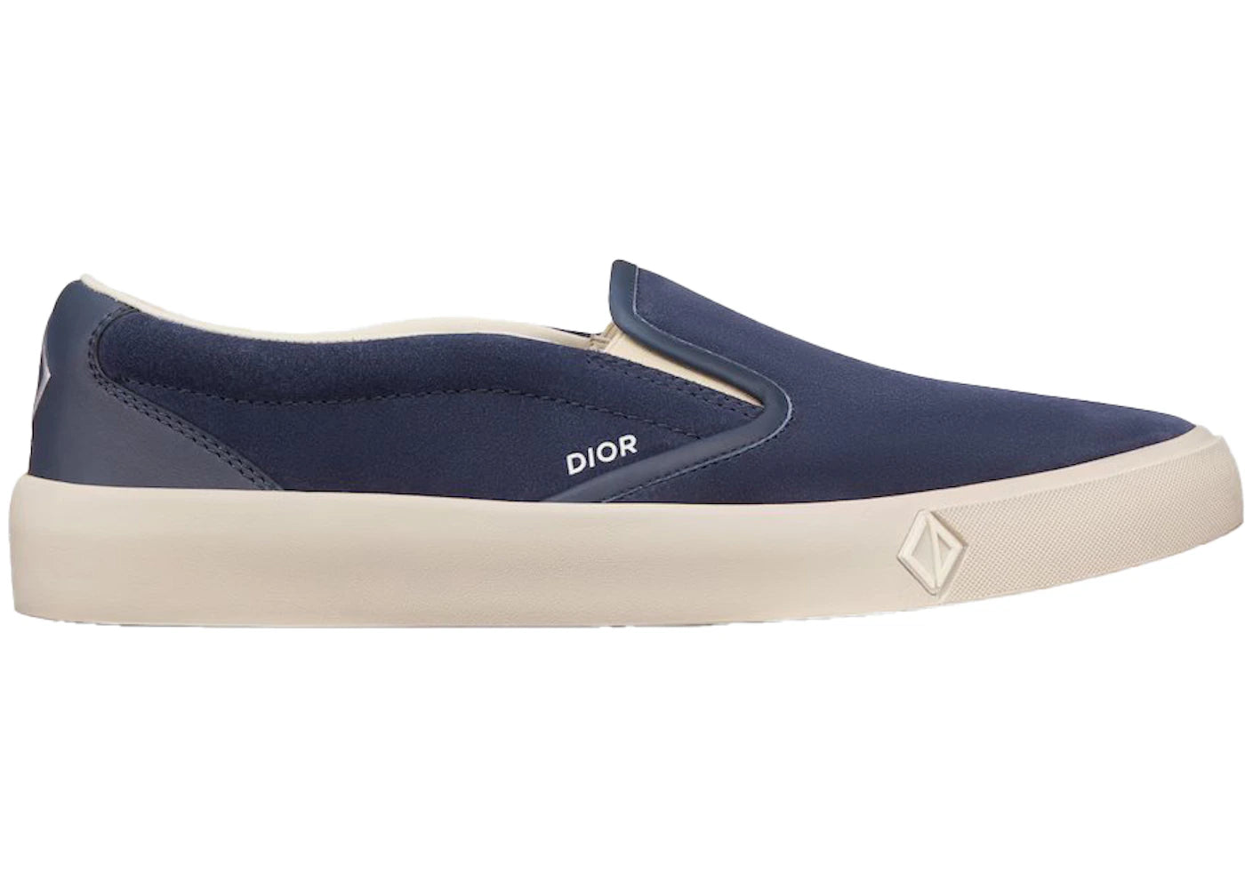 dior b101 slip-on navy blue suede calfskin