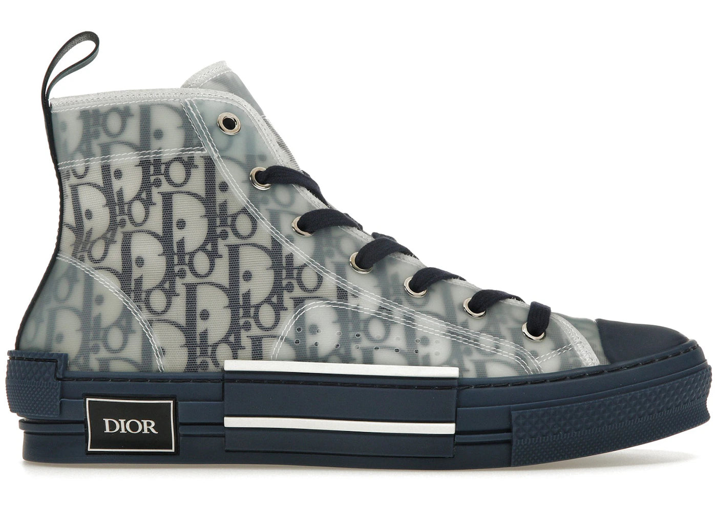 dior b23 high top blue oblique