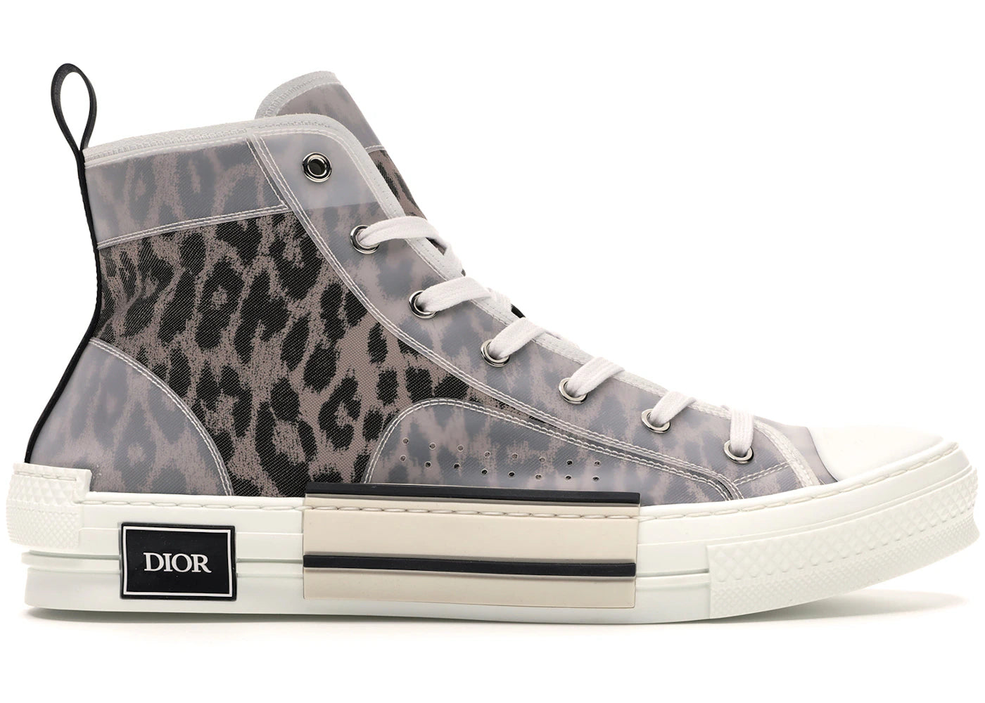 dior b23 high top brown leopard