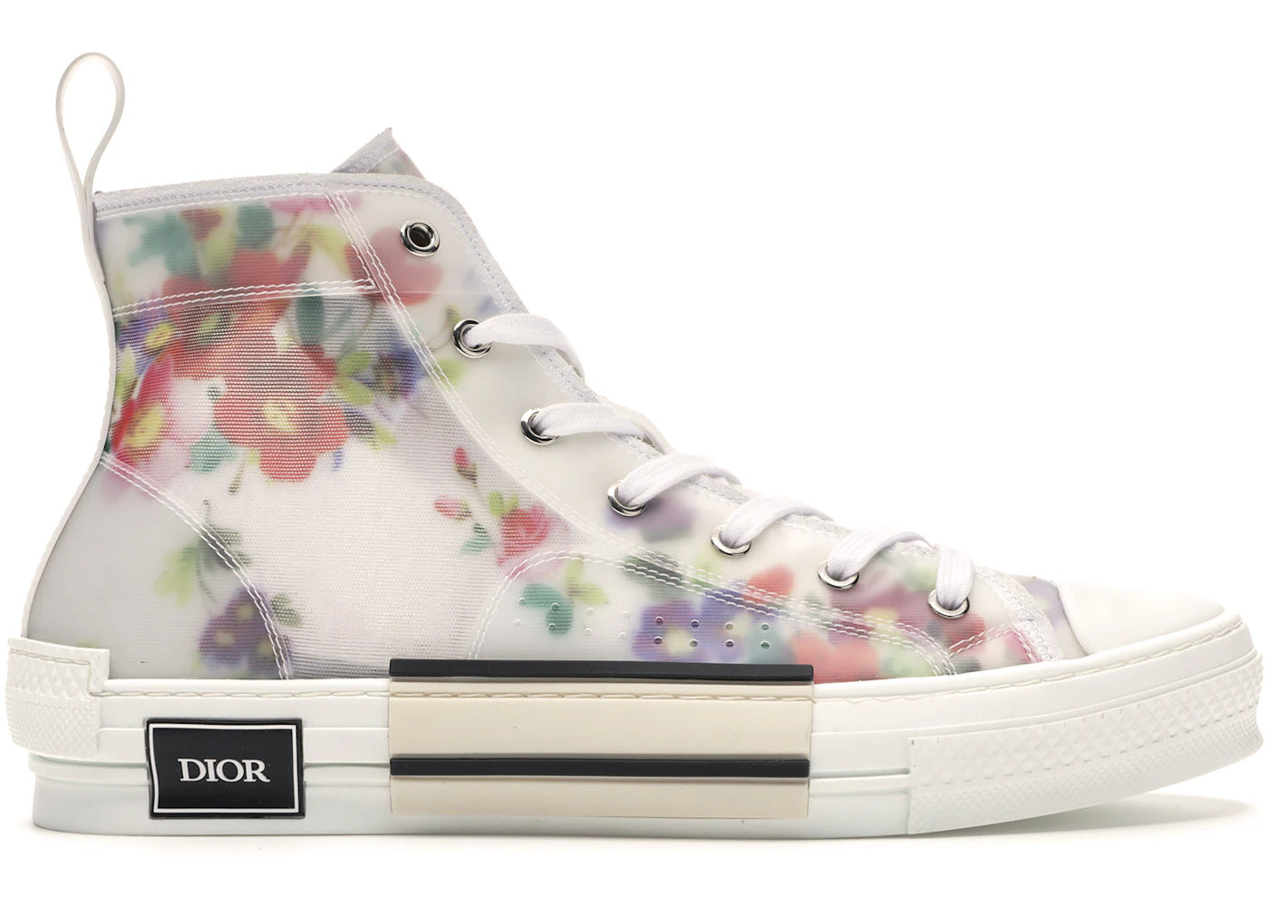 dior b23 high top flowers oblique