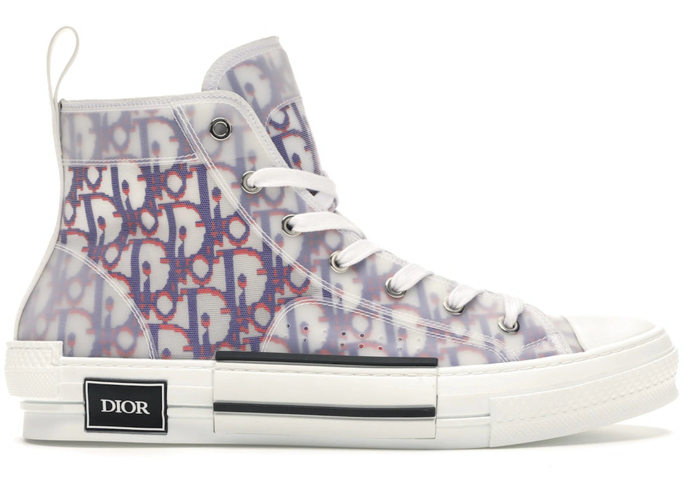 dior b23 high top red blue oblique