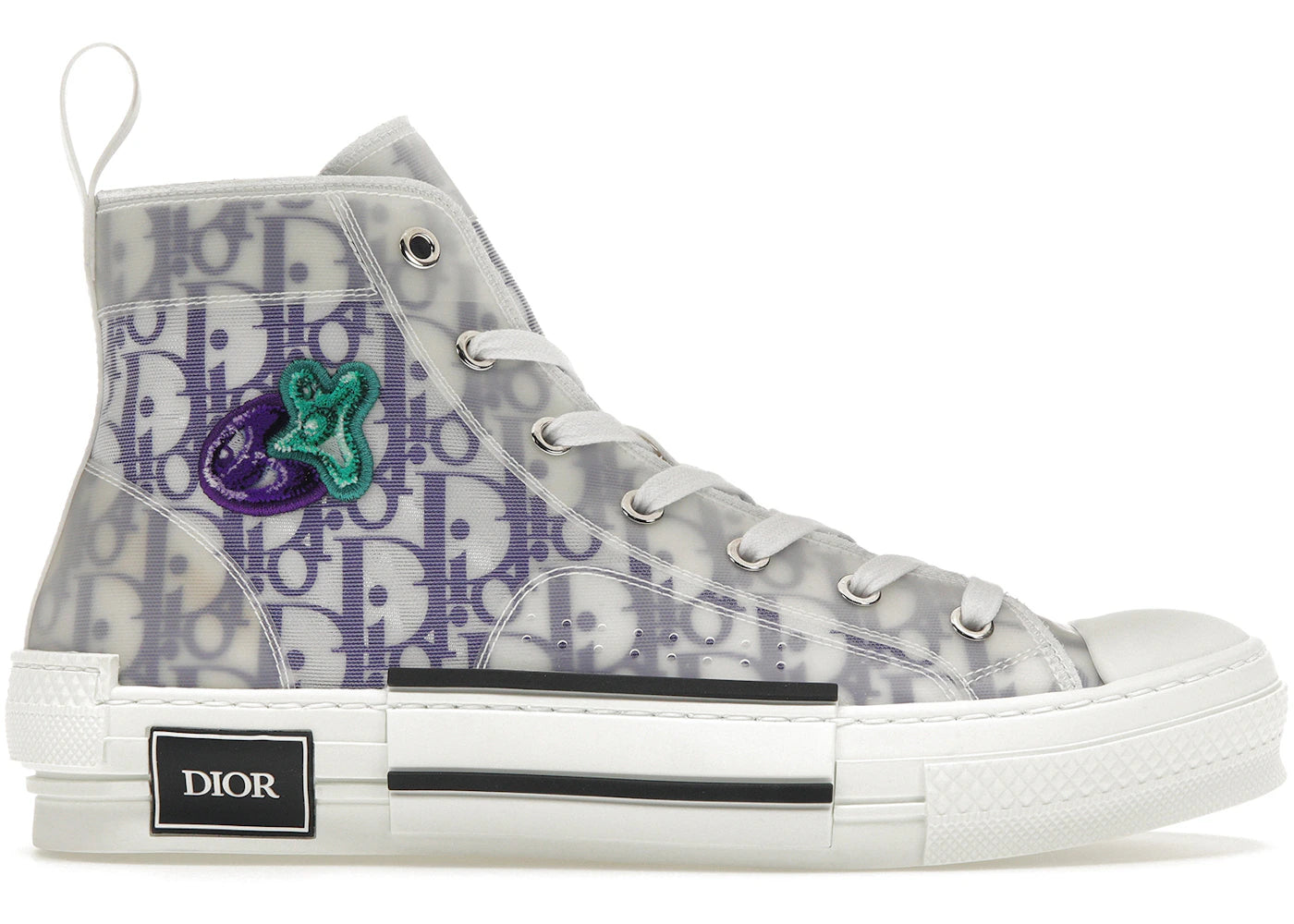 dior b23 high x kenny scharf purple
