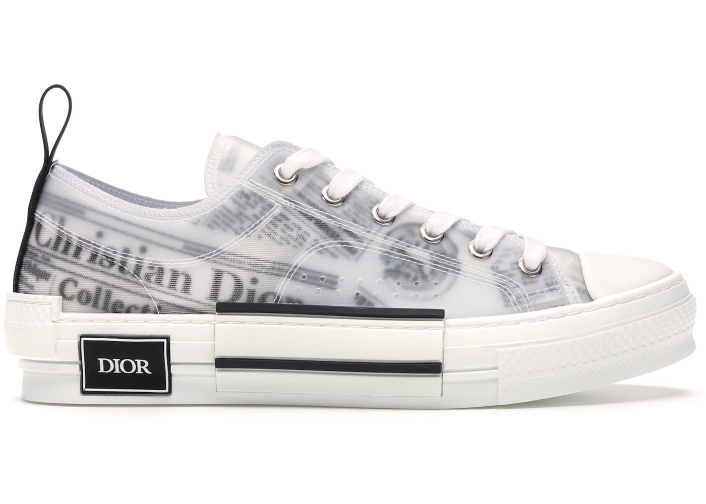 dior b23 low top daniel asham newspaper