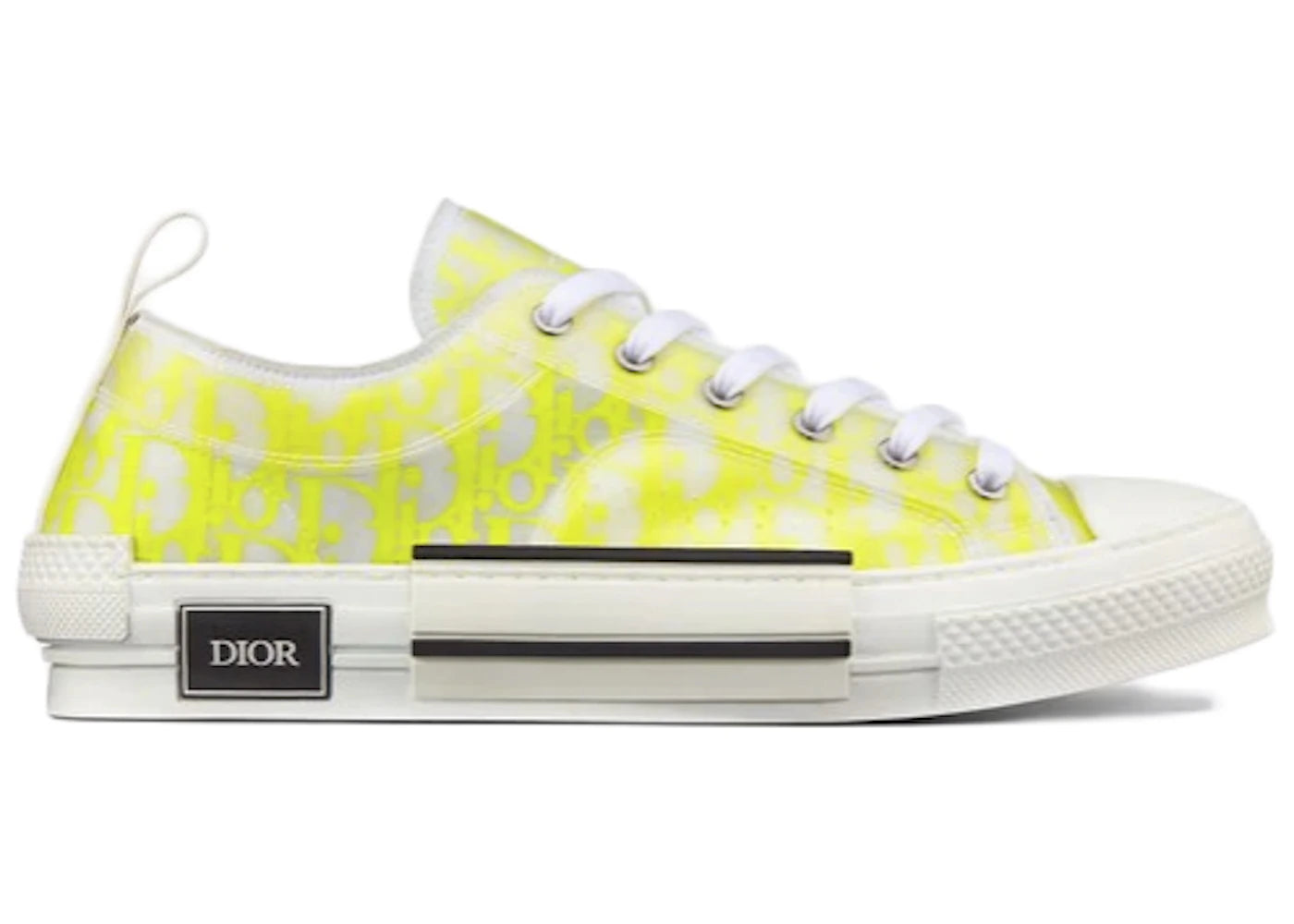 dior b23 low white yellow oblique