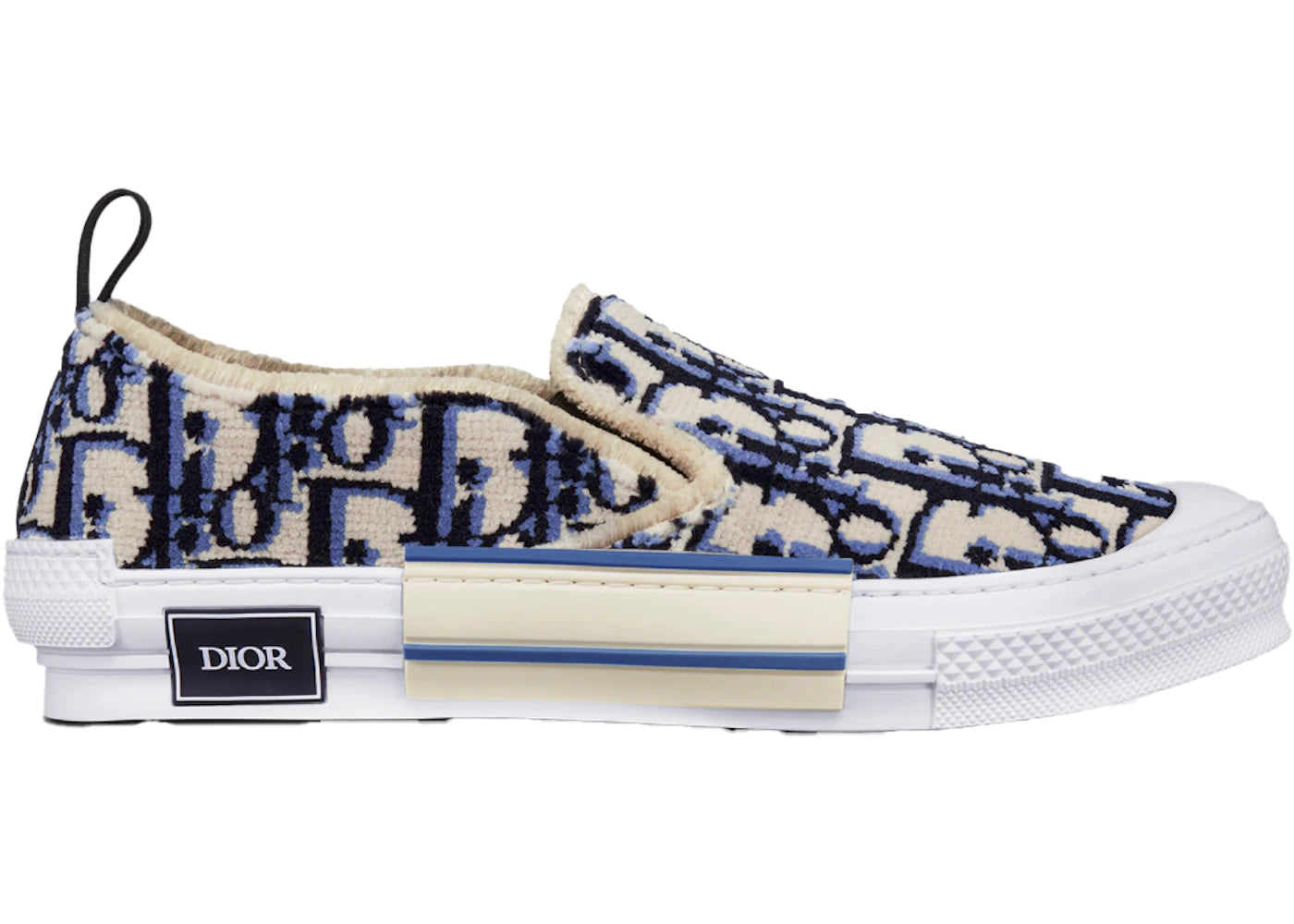 dior b23 slip on blue tapestry