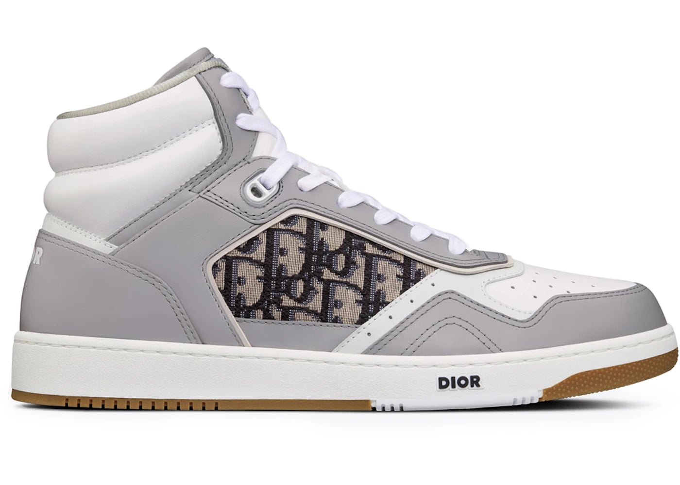 Dior B27 High Grey White Beige Black Dior Oblique Jacquard