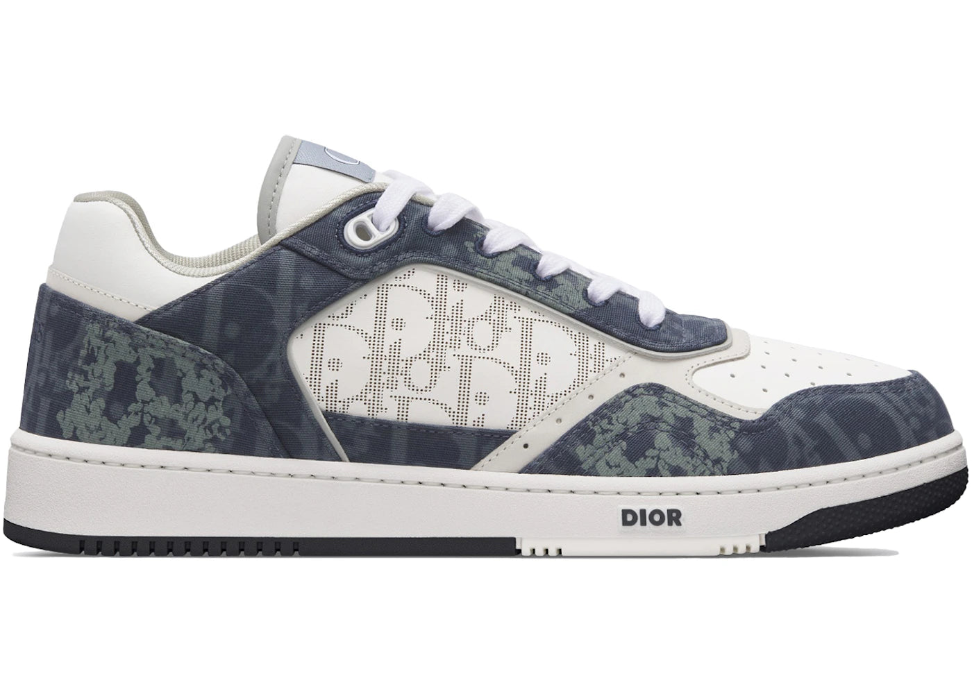 Dior B27 Low Denim Blue White Dior Tears Oblique Galaxy Leather UK 10