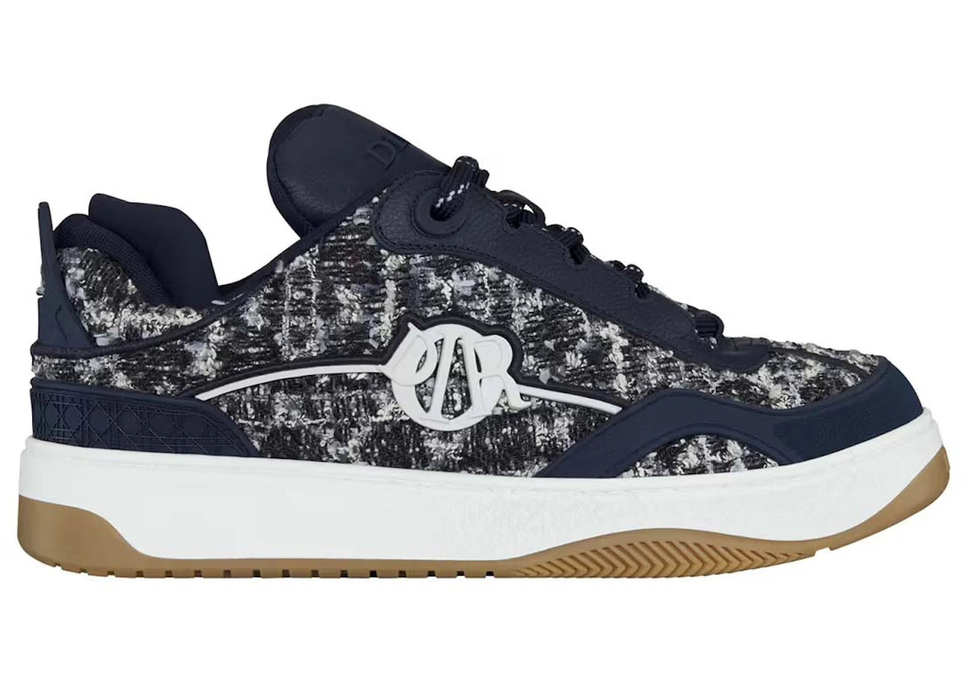 dior b9s skater tweed navy blue (numbered)