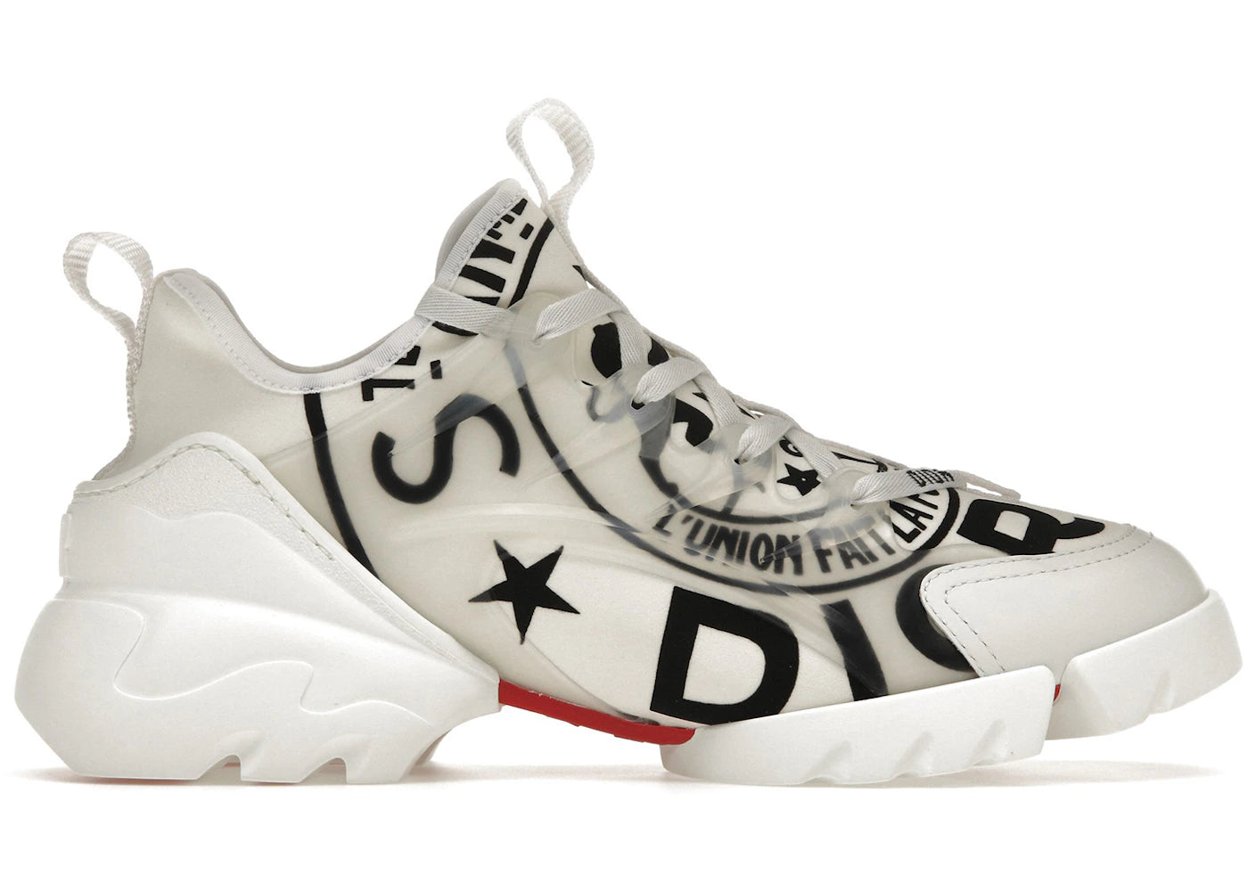 dior d-connect white black dior union print (women's)