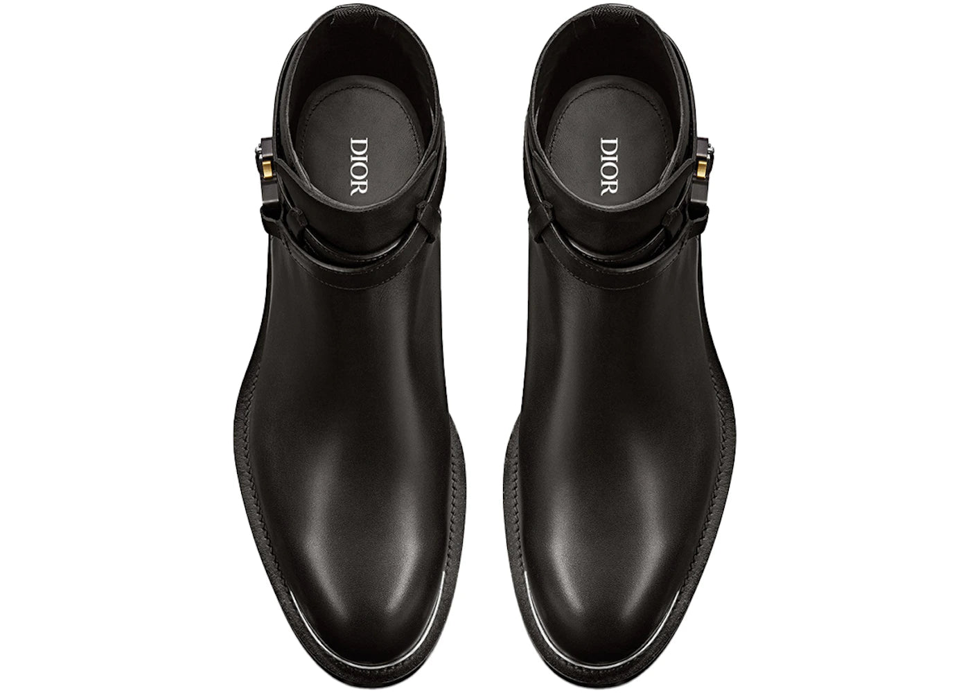 dior evidence ankle boot black smooth calfskin
