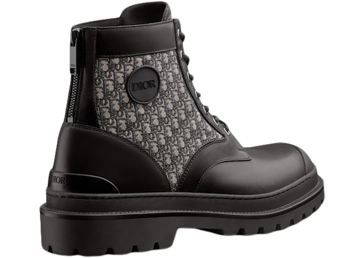 dior explorer ankle boot black beige dior oblique jacquard