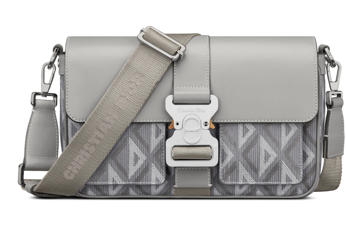 Dior Hit The Road Shoulder Bag Diamond Cd Grey