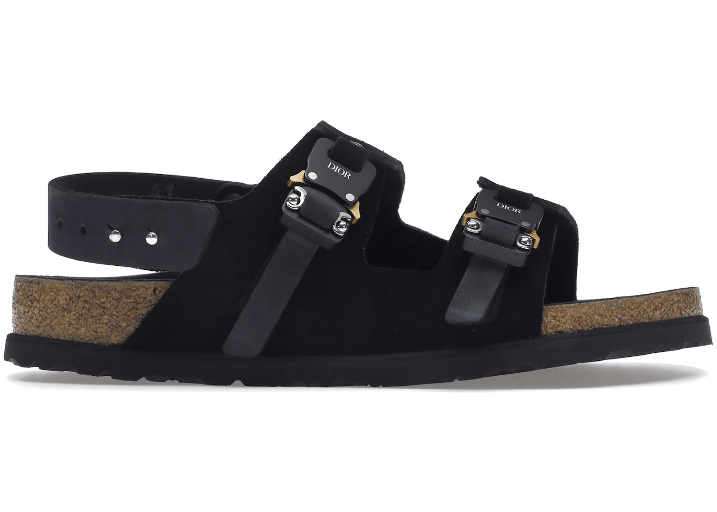 dior by birkenstock milano sandal black