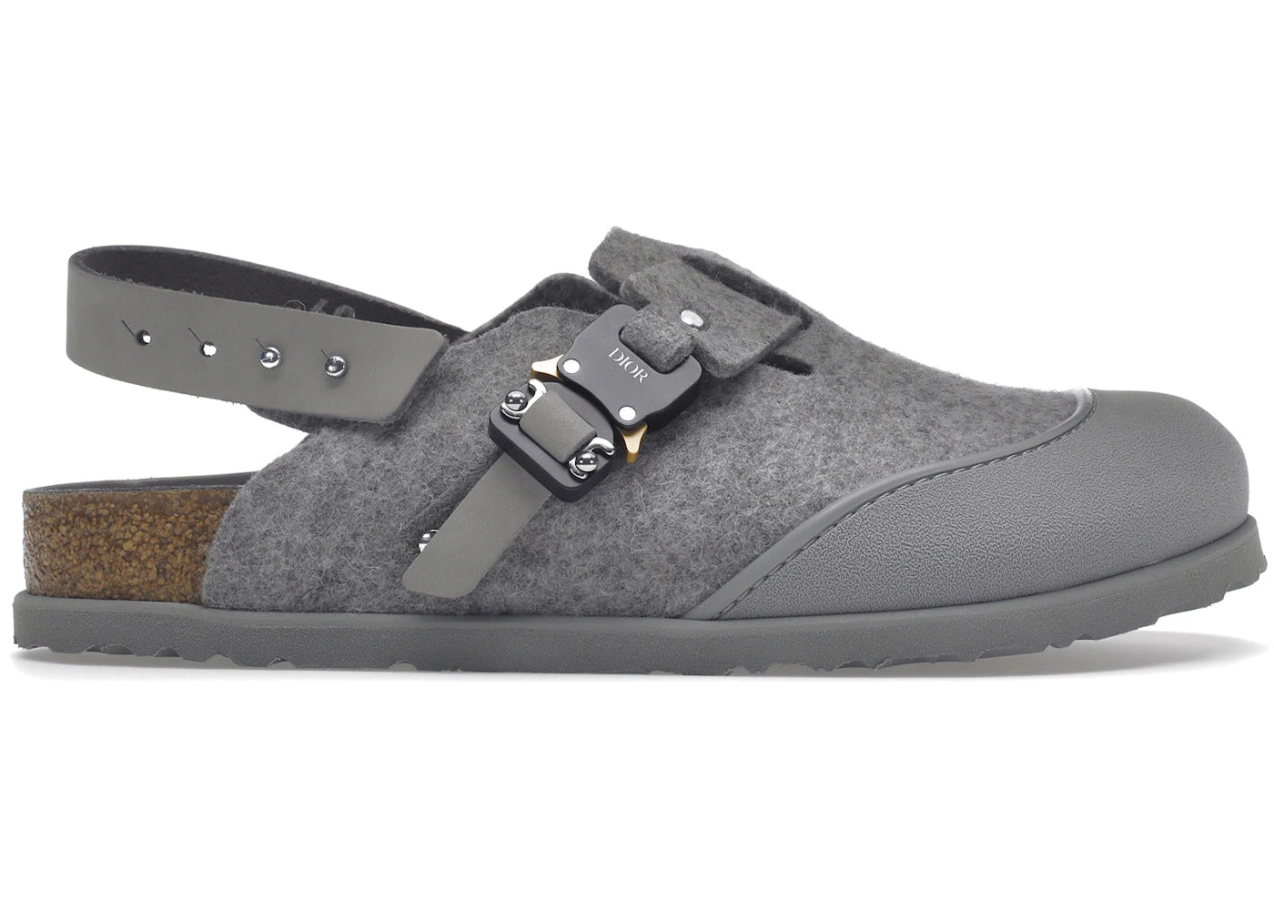 dior by birkenstock tokio mule grey