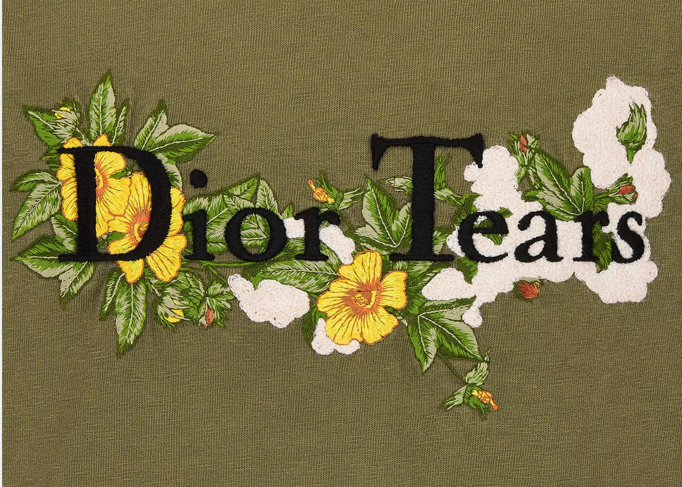 dior x denim tears relaxed-fit t-shirt khaki