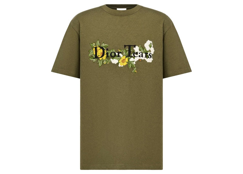 Dior X Denim Tears Relaxed-Fit T-Shirt Khaki – Kicks Machine