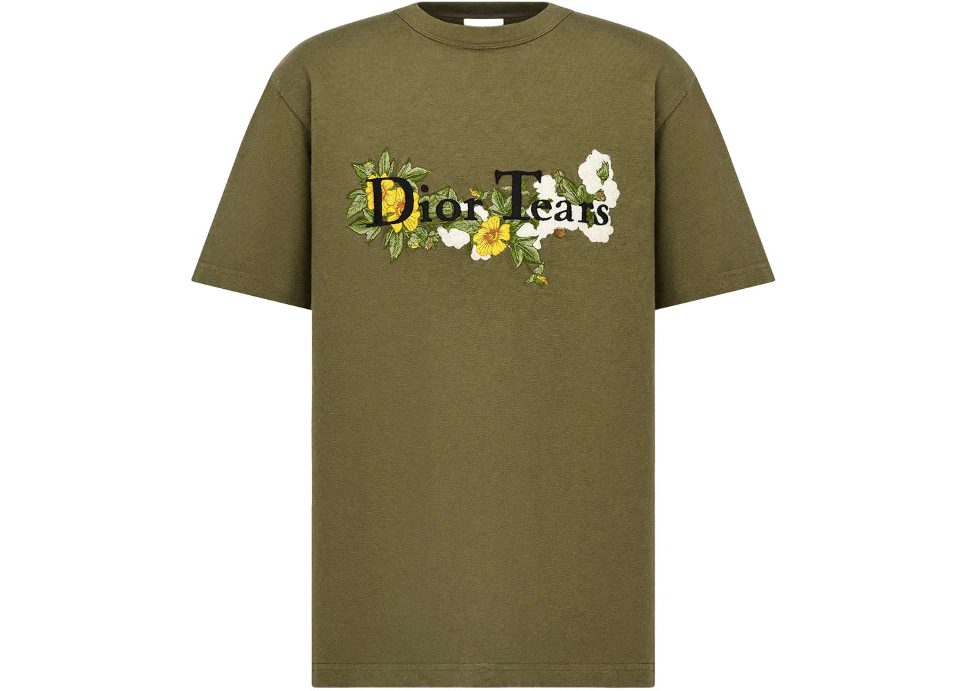dior x denim tears relaxed-fit t-shirt khaki