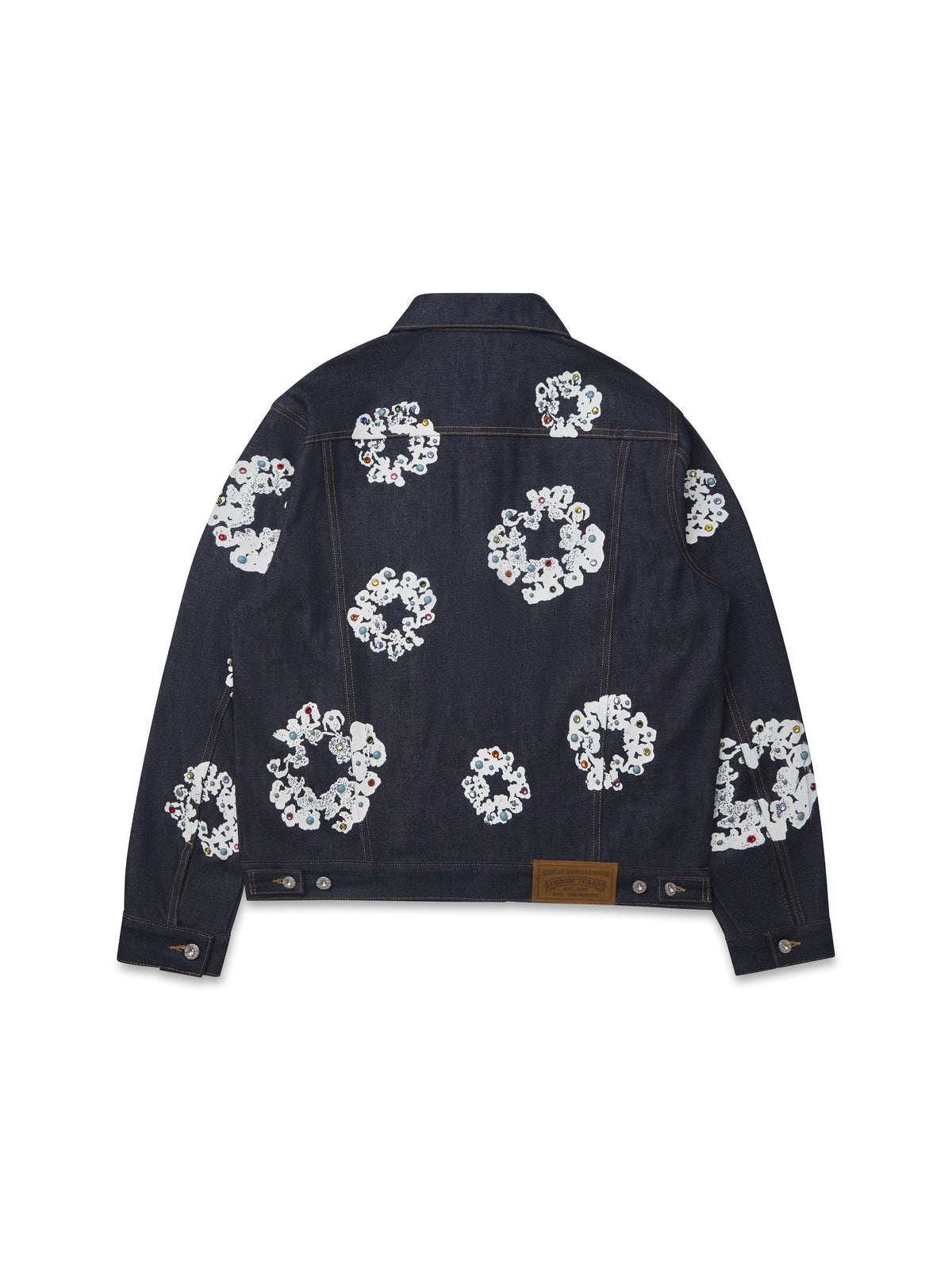 Denim Tears Studded Cotton Wreath Denim Jacket Selvedge
