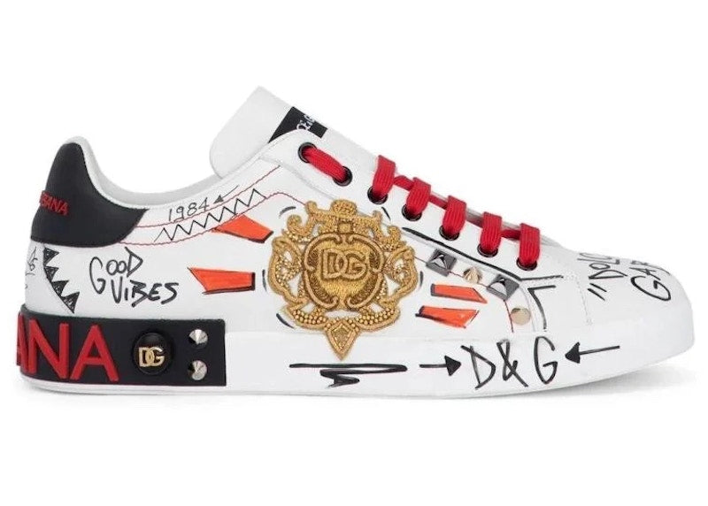 Dolce & Gabbana Portofino Embroidery And Studs – Kicks Machine