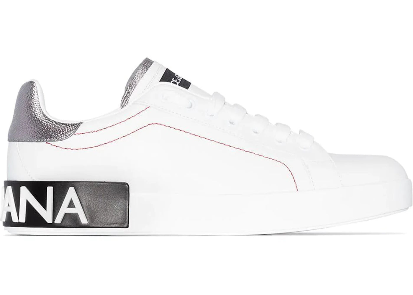 Dolce & Gabbana Portofino White Metallic Grey (Women'S)