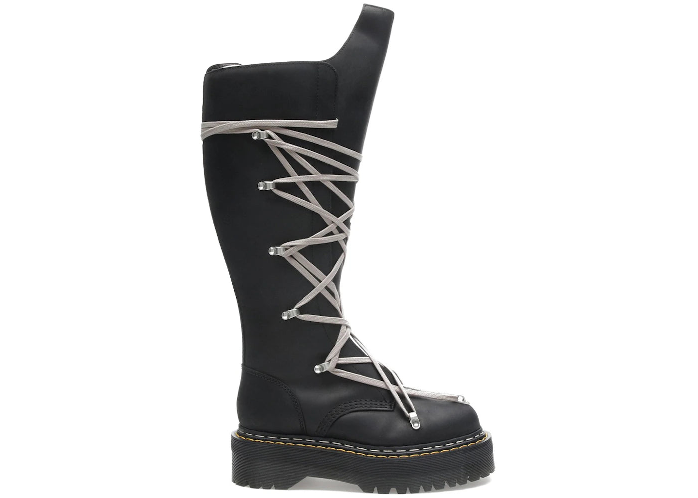 Dr. Martens 1460 Drkshdw Quad Sole Pentalace Boot Rick Owens Black
