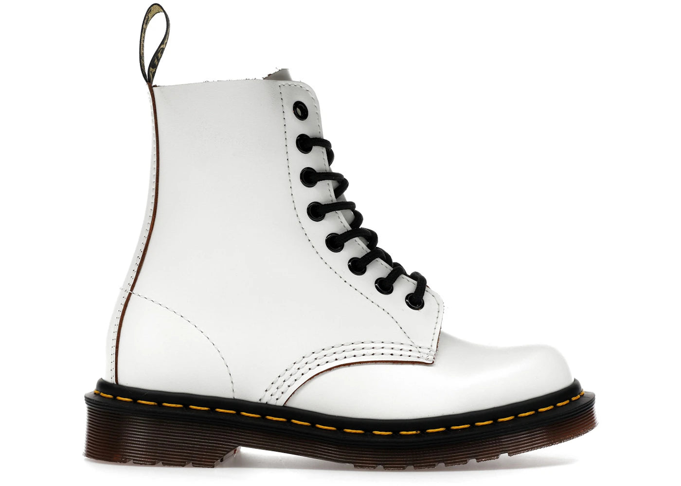 Dr. Martens 1460 Vintage Lace Up Boots White Quilon