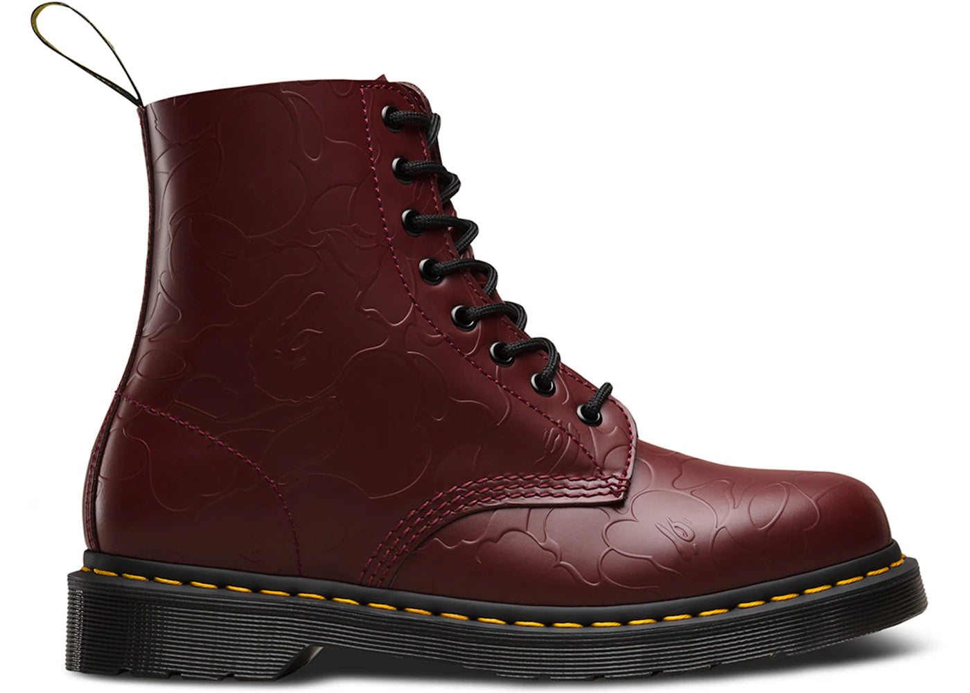 dr. martens 8-eye boot bape oxblood