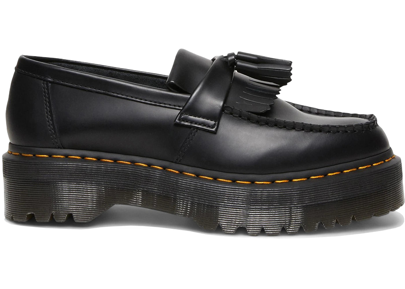 Dr. Martens Adrian Leather Platform Tassel Loafer Black (Women'S)
