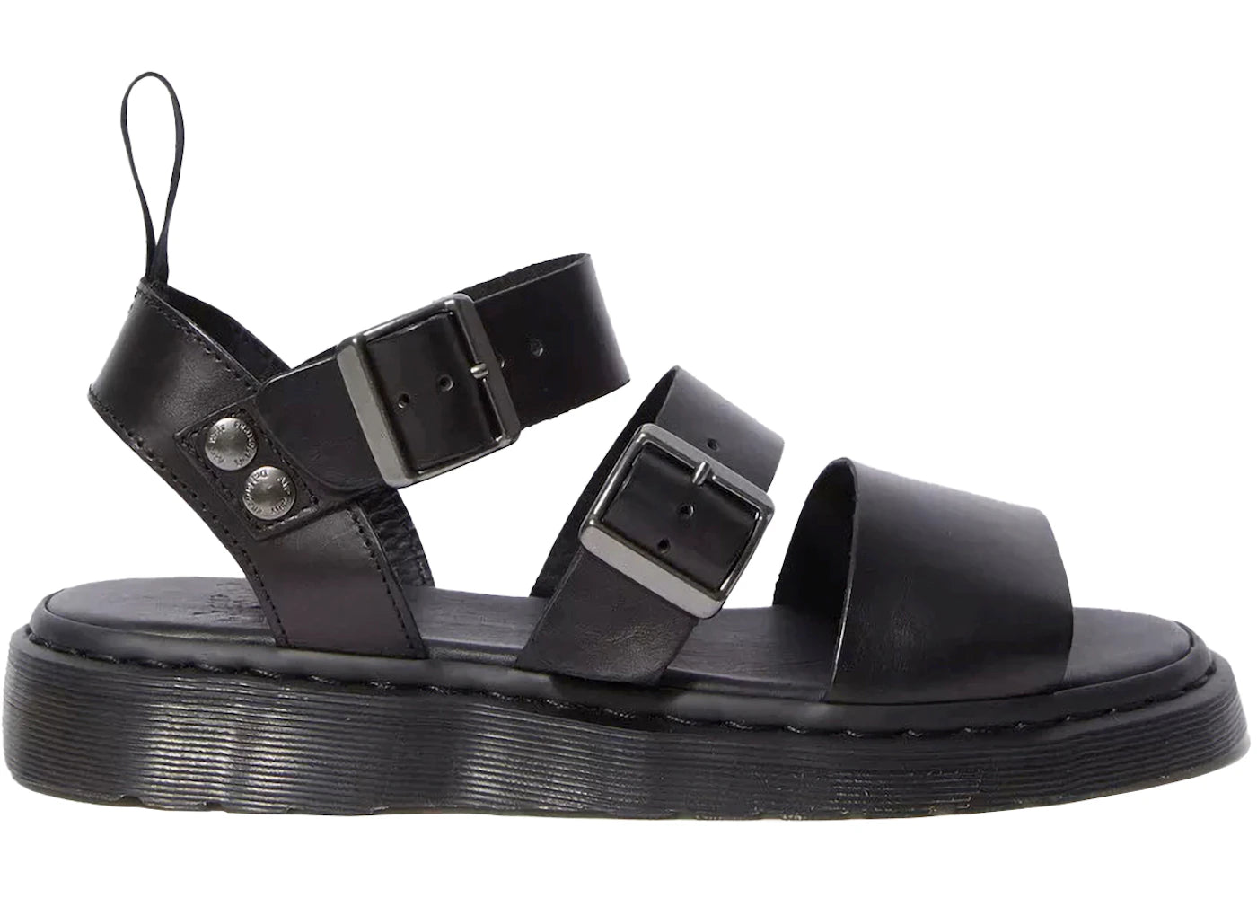 Dr. Martens Gryphon Brando Leather Gladiator Sandals Black