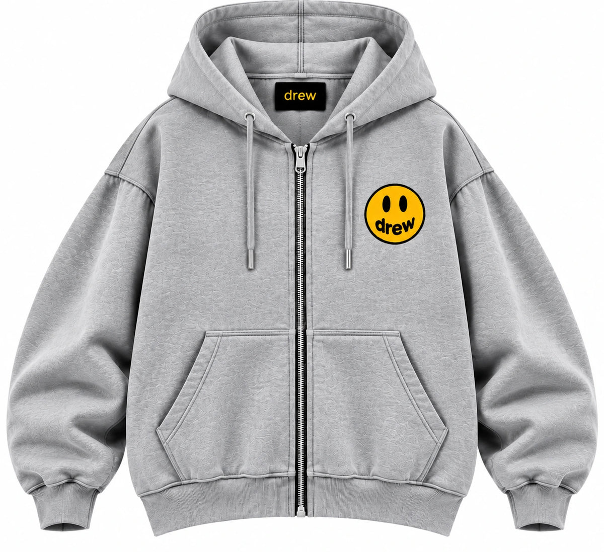 Drew House Mascot Zip Hoodie Grey